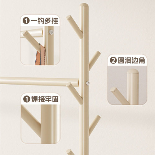 Clothes rack floor-standing home balcony clothes rack indoor simple cool clothes rack removable bedroom coat rack
