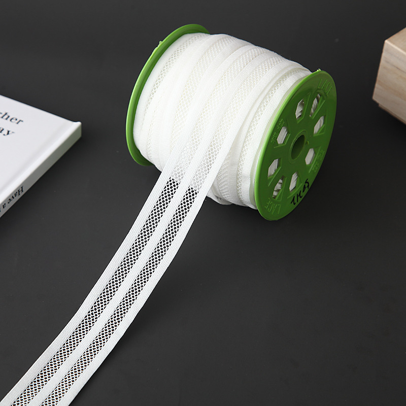 现货3.2CM网眼 网目 镂空弹力织带 服饰松紧带