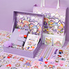 Cute pocketbook, set, laptop, sticker, paper tape, sophisticated gift box, full set, Birthday gift
