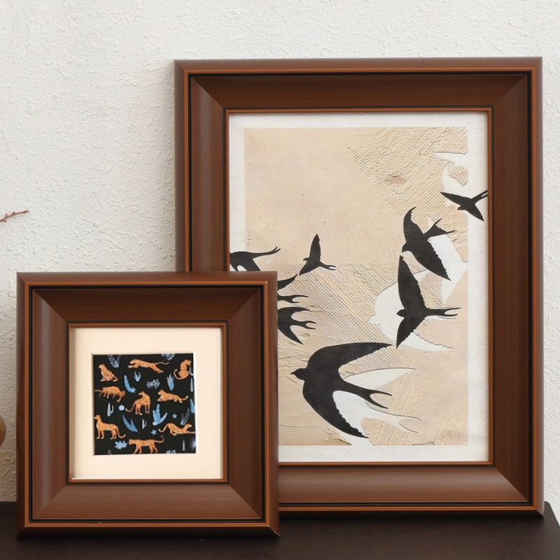 Medieval-Style Thickened Wide-Edge Picture Frame, Retro Chinese-Style American-Style Photo Frame, Framed Wall-Mounted Square Decorative Painting Frame Medieval-Style Thickened Wide-Edge Picture Frame, Retro Chinese-Style American-Style Photo Frame, Framed Wall-Mounted Square Decorative Painting Frame