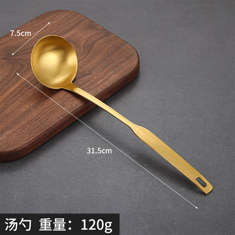 Cucharas de acero inoxidable cucharas especiales para cocinas calientes, cucharas caseras, cucharas de oro, cucharas comerciales