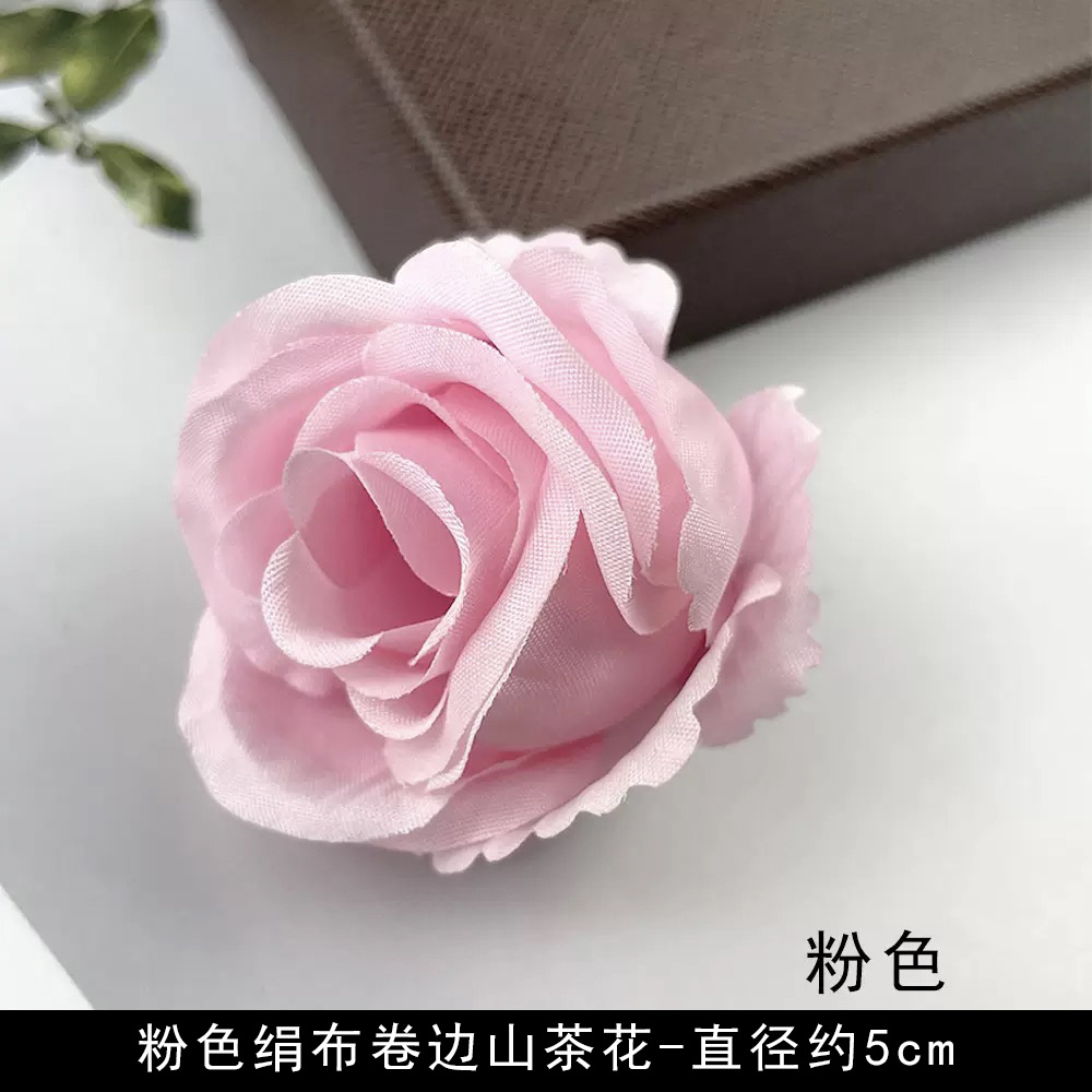 Flores artificiales flores rosadas bricolaje accesorios hechos a mano tocado de estilo antiguo accesorios de material de flor de horquilla arreglos florales de pared de flores de boda