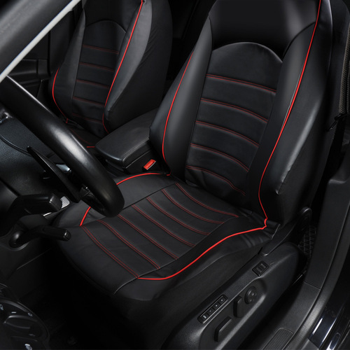 Universal Automotive Seat Covers withPU Leather Double Front Seat, Cross-border Bestselling Seat Pad Set, All-Season Universal