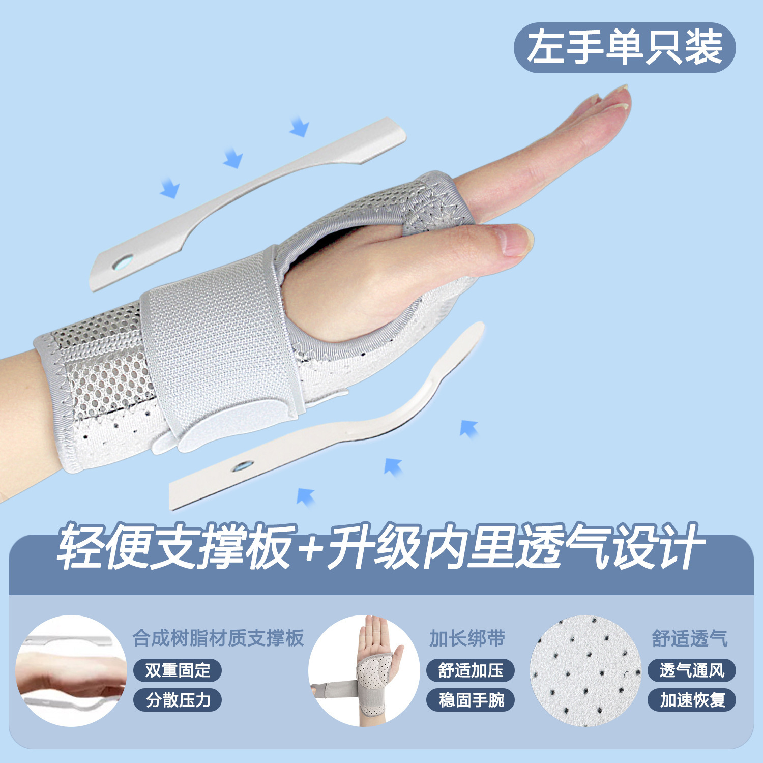 Titular de la muñeca protector de la muñeca vaina del tendón funda de soporte de la articulación correa de la muñeca guardia de muñeca masculina guardia de mano engranaje de protección femenina placa de acero al por mayor