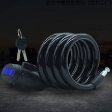 山地自行車鎖電動電瓶車鎖密碼鋼絲便攜式單車防盜鏈條鎖配件大全