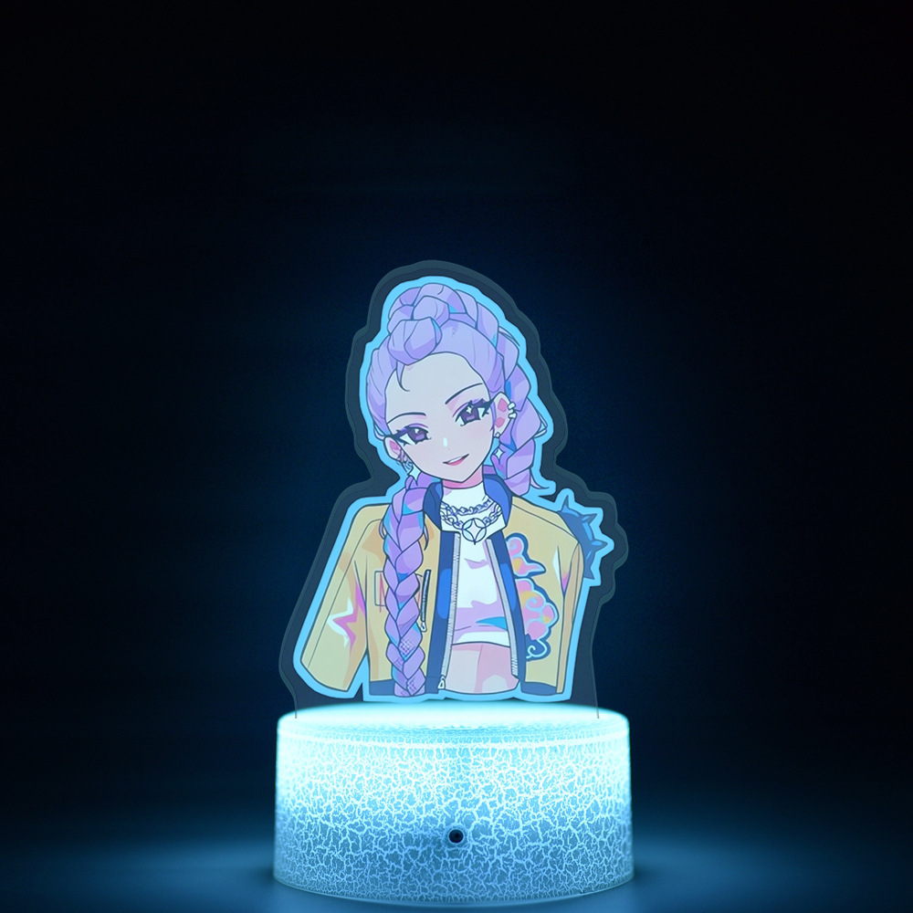 Caza de demonios transfronteriza K-POP grupo de mujeres perímetro cazadores intermedia impresión interior de control remoto luz de noche