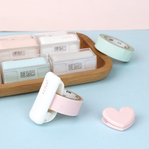 Collective of Wenxi and Paper Tape Cutter Cute Japanese Style Cutting and Paper Craft Notebook Clips Office Handwriting Tools