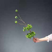 仿真迎客松客厅摆设树藤干树枝花束客厅摆设茶室电视柜花艺装饰品