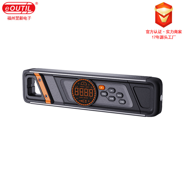 数显水平尺铝型材 高精度迷你水平尺十字激光打线DL100厂家直销