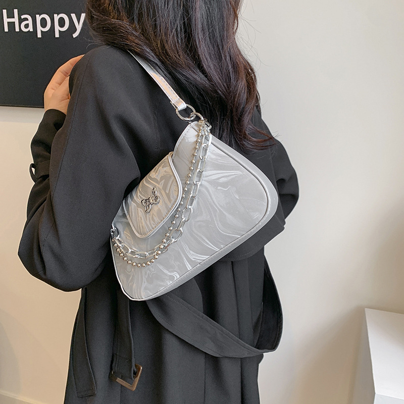 Bolsos debajo de las axilas para mujeres 2024 nuevo estilo francés nicho de alto nivel cadena de estilo extranjero bolso de hombro bolso pequeño explosivo