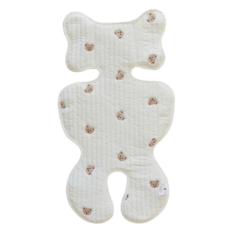 Корейская детская тележка детская подушка сиденья вышивка дышащая четыре сезона универсальный хлопок можно стирать в машине мягкий и простой в наличии