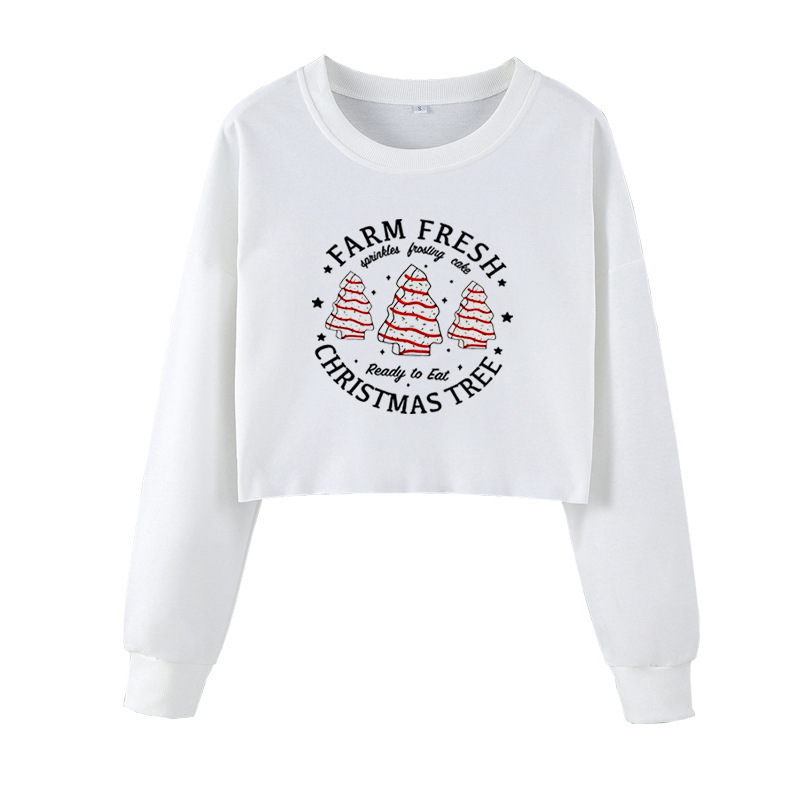 We spend Christmas together with printed umbilical sweater, farm fresh long sleeve Korean loose leisure sweater