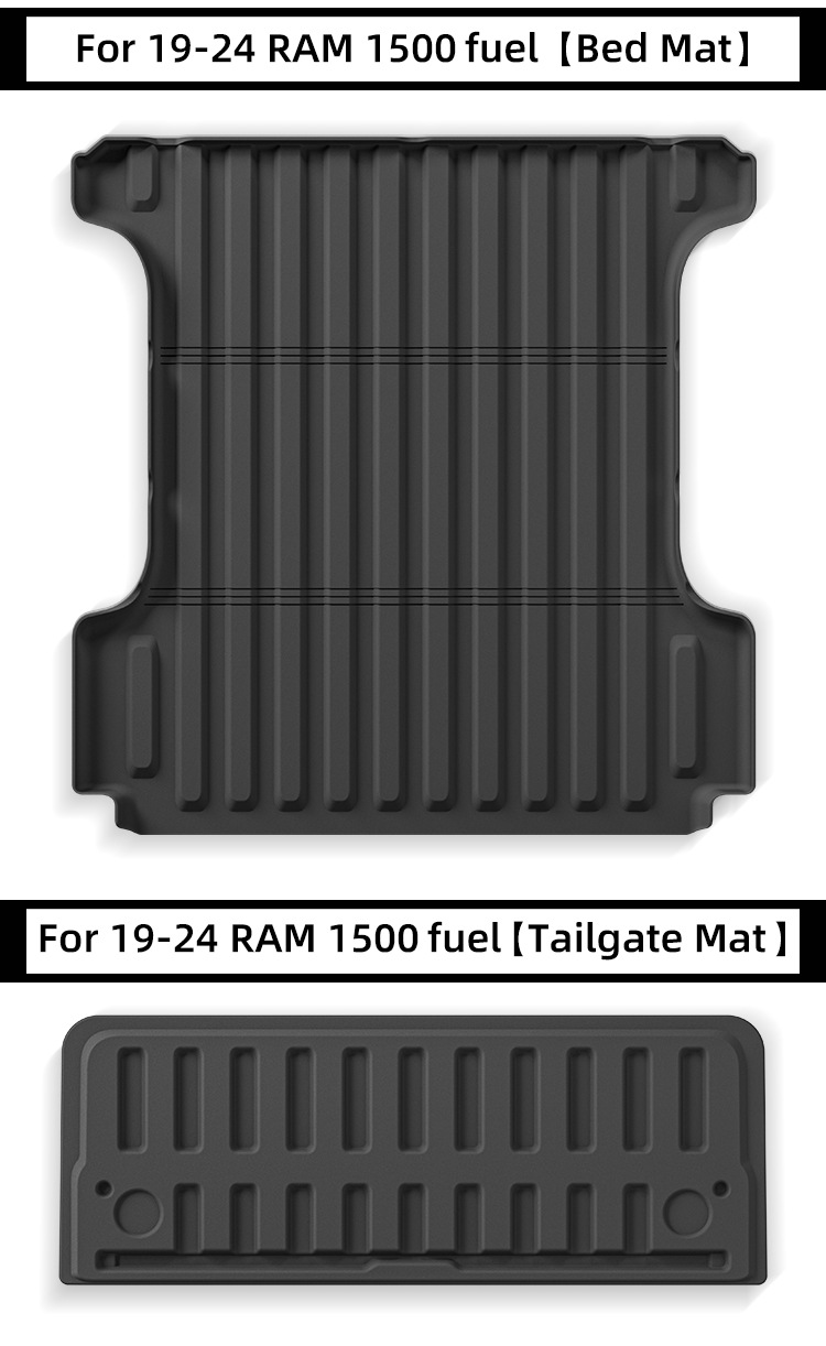 Waterproof TPE Car Floor Mats for Dodge RAM 1500 2019-2024
