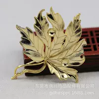 DIY ювелирные аксессуары ручной работы DIY цвет чистая медь 53*53*5MM кленовый брошь материал ручной работы B2965