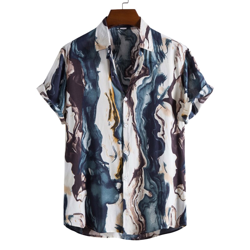 8/9 2022 Cross-Border New Men's Fashionable Rayon Printed Short-Sleeved Shirt Dropshipping 8/9 2022 Cross-Border New Men's Fashionable Rayon Printed Short-Sleeved Shirt Dropshipping