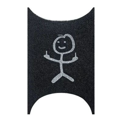 Sun-resistant, No.9 MZ3 Pure Black — Electric vehicle foot mat - friendly-greetings-no9-mz3