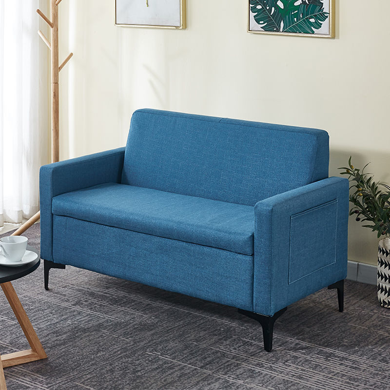Fabric Sofa with Storage, Seating, and Rest Area, Suitable for Rental Apartments, Living Room, Double or Triple Straight-Row Combination Lazy Sofa