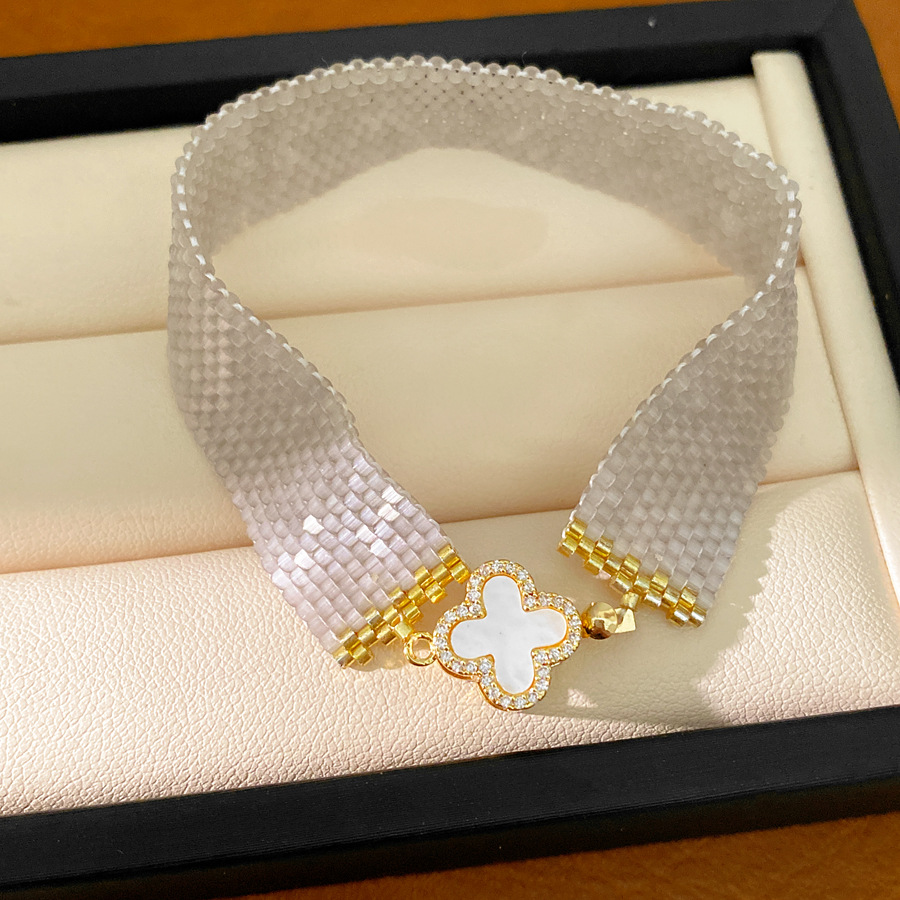 Pulsera - dorada - gris