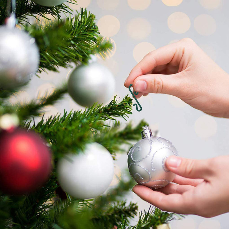 国境を越えたスポットクリスマス装飾品クリスマスボールs型小フッククリスマスツリー装飾部品クリスマスフック|undefined