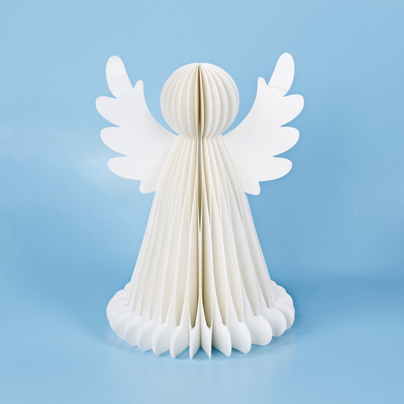 Navidad panal ángel decoración ornamentos bautismo papel decoración panal ángel decoración de mesa decoración de cena de Pascua