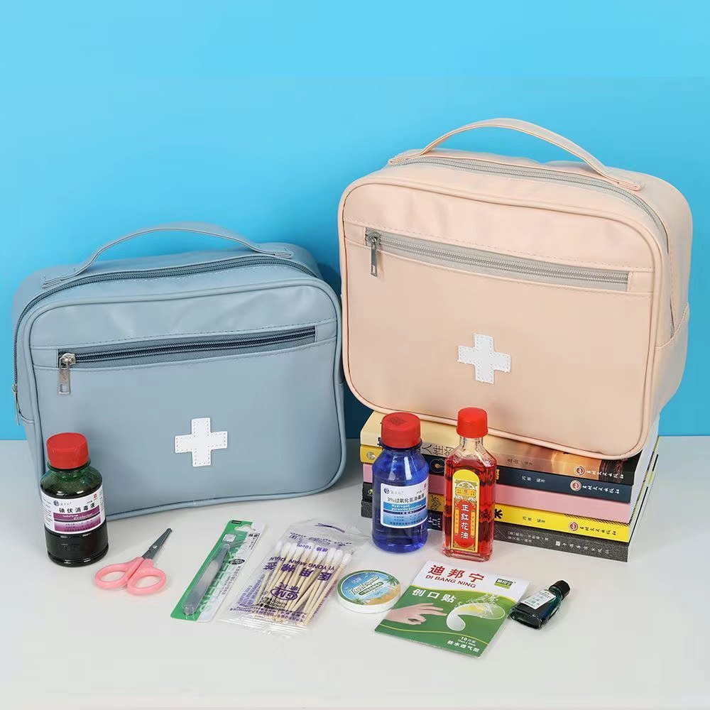 新款PU家庭防护包实用便携家用应急包大容量分格收纳救援包批发