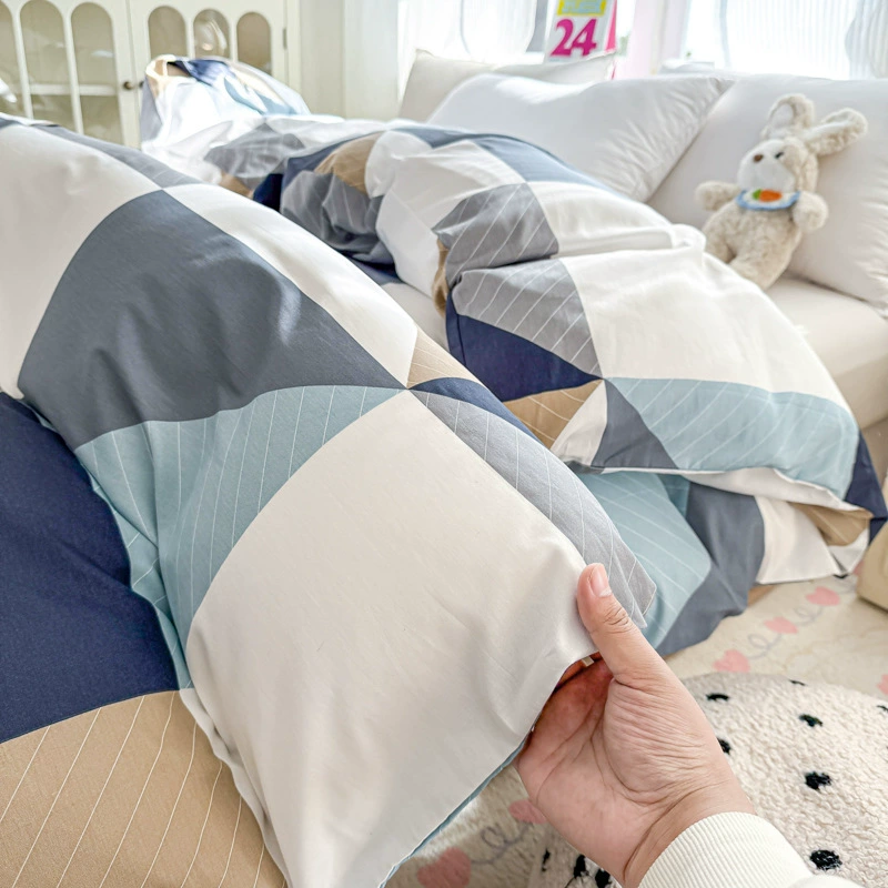 Cotton duvet cover for elementary school students, bedspread