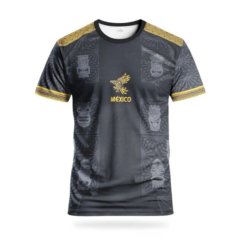 Mexican Style Men's 3D Printed Short-Sleeved T-Shirt, Round Neck Quick-Drying Sports Casual Jersey, Cross-Border New Style Mexican Style Men's 3D Printed Short-Sleeved T-Shirt, Round Neck Quick-Drying Sports Casual Jersey, Cross-Border New Style