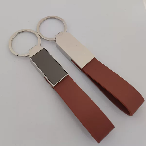 Factory Direct Sales, Hot-Selling in Stock, Simple and Personalized Car Fashion Leather Keychain Key Ring Key Chain