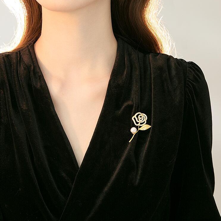 Exquisite Strass Kamelien Brosche Für Damen Anstecknadel Edel_voghion.com
