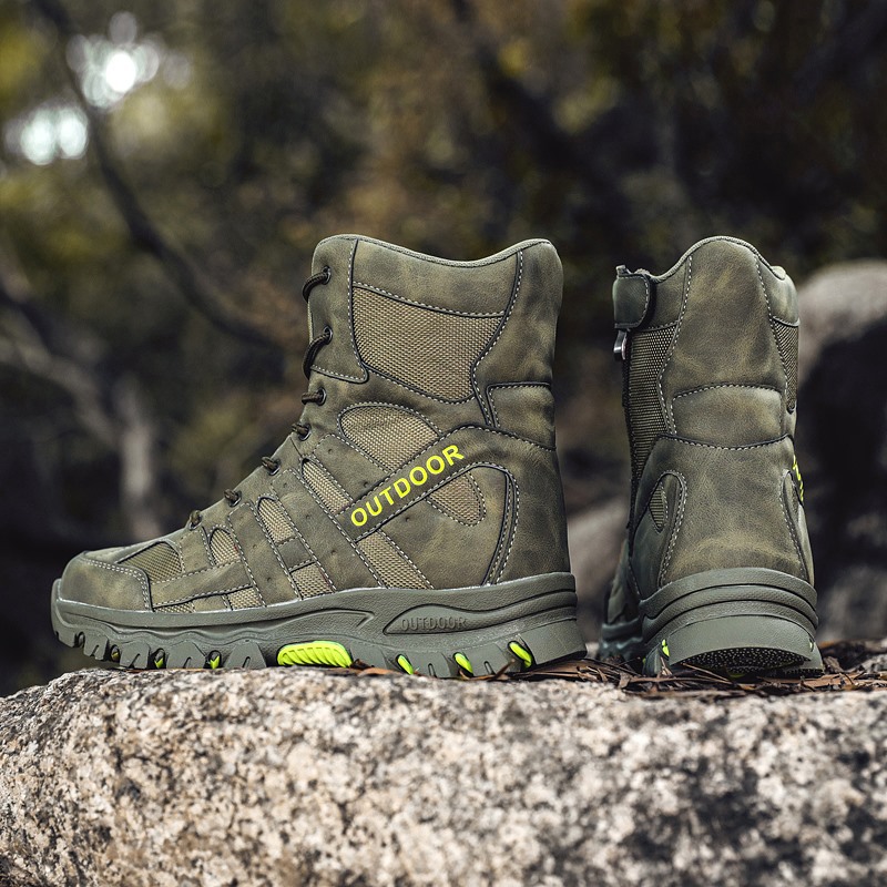 Botas de entrenamiento de combate de alto nivel para hombres invierno superligero deserto zapatos tácticos primavera entrenamiento al aire libre zapatos de montaña transpirables