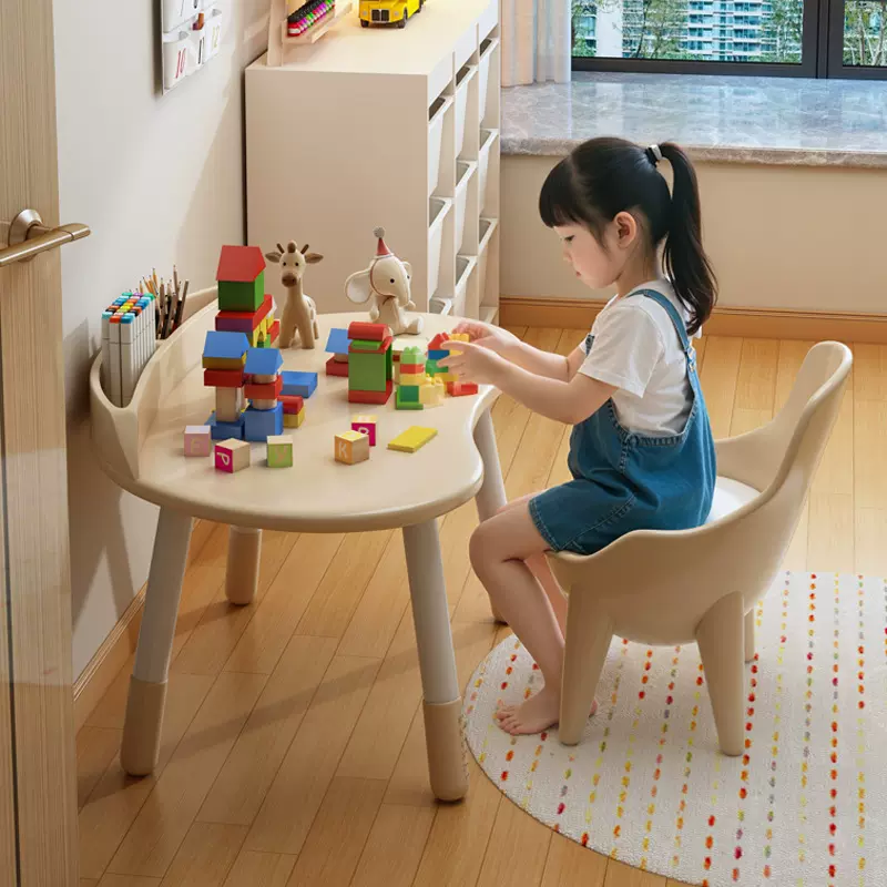 花生桌家用儿童学习桌子可升降宝宝写字桌婴儿早教桌椅幼儿园书桌