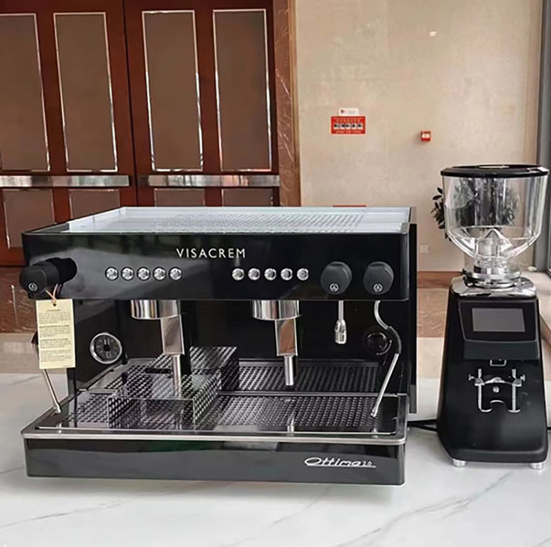 Spanish Imported Ottima Double-Head Commercial Italian Coffee and Milk Tea Shop Professional Semi-Automatic Coffee Machine