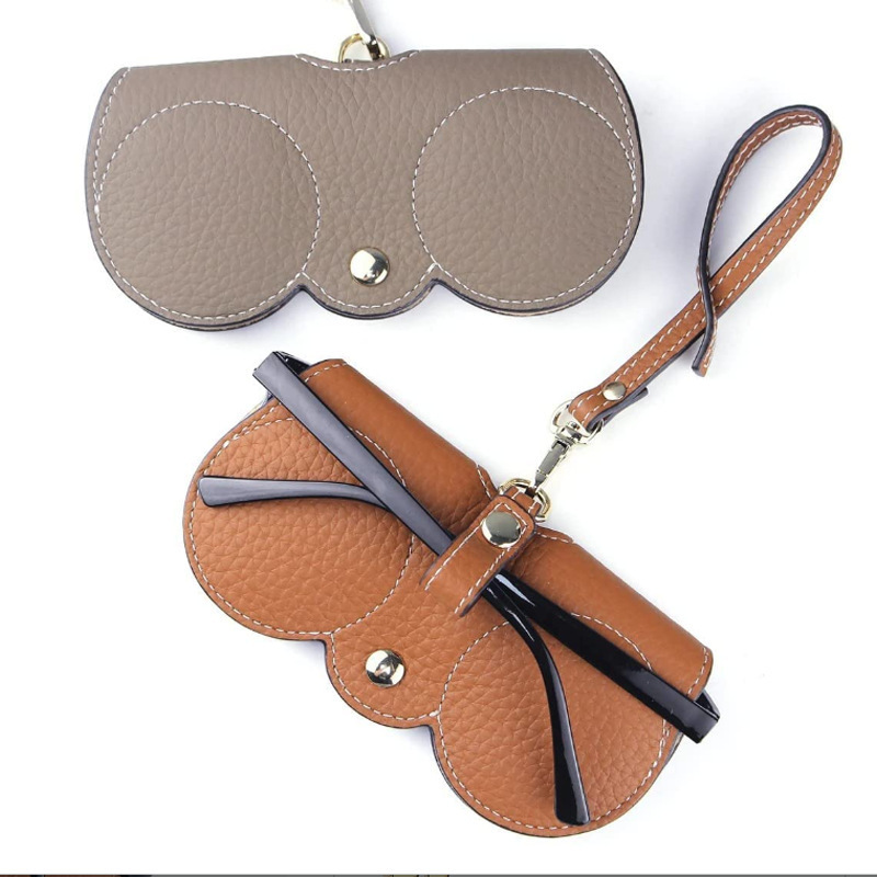 新品PU墨镜包便携式眼镜盒太阳镜保护套可爱眼镜夹女简约眼镜袋详情11