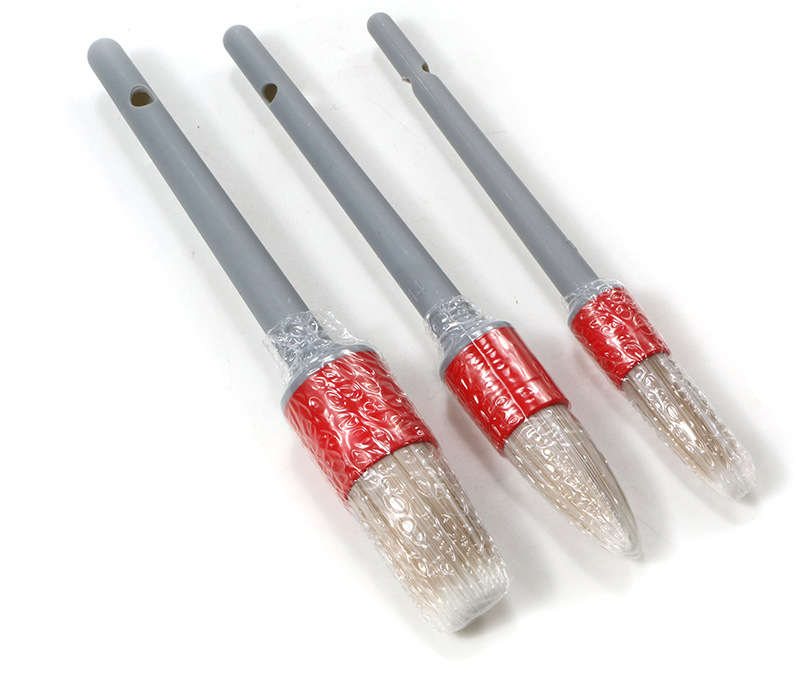 Three-Piece Car Interior Cleaning Brush Set, Air Conditioning Outlet Hub Brush, Engine Gap Detail Brush Wholesale