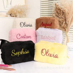 etsy クロスボーダー刺繍マカロンぬいぐるみペンバッグハンドバッグキャンディーカラーポータブル甘いソフトワックス状化粧品バッグペンバッグ