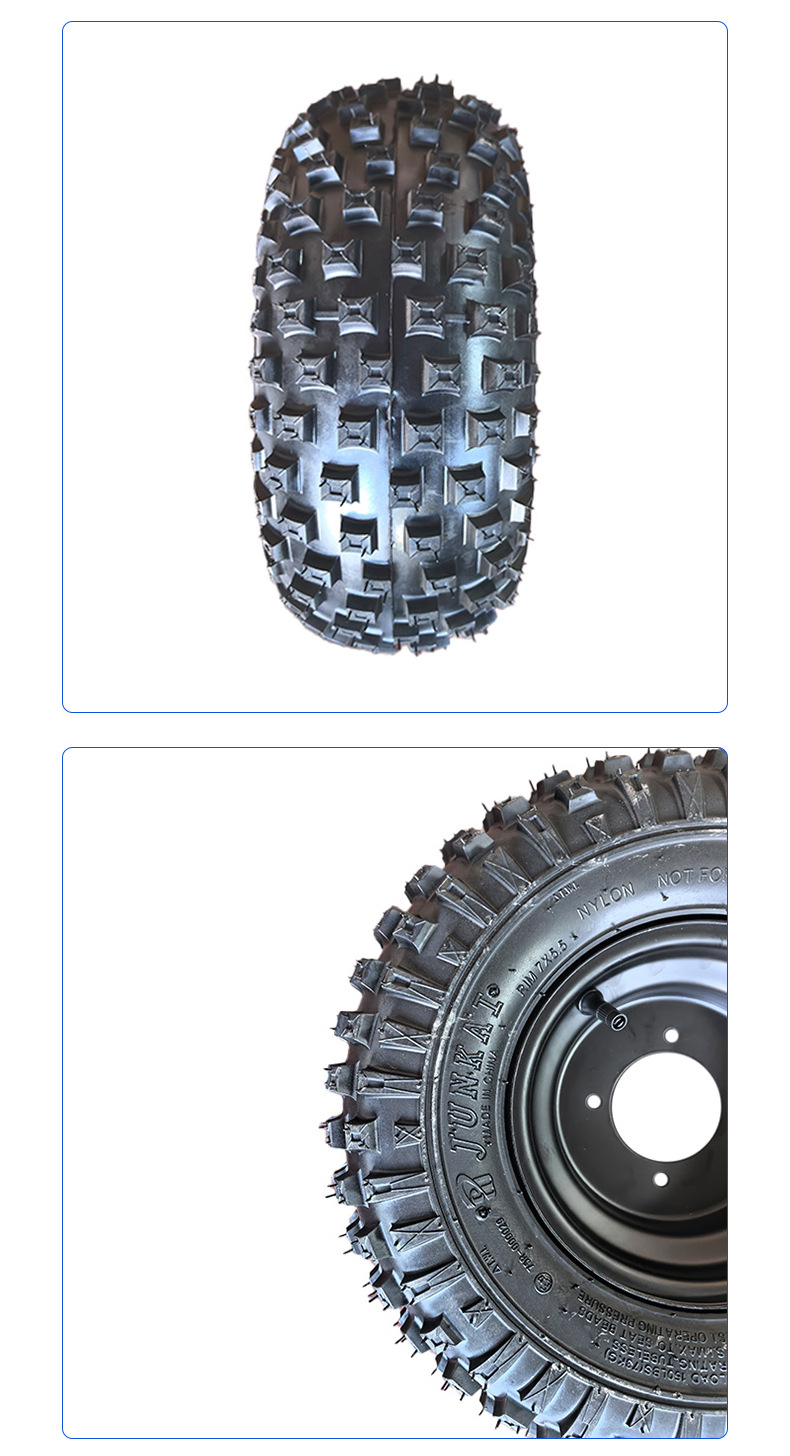 New 16X8-7 Square Rubber Tire Atv Accessories Beach Car Go-Kart Wear-Resistant Off-Road Vacuum Tire