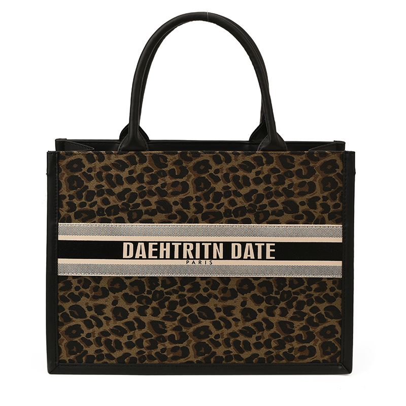Leopardo retro versátil bolso de mano de viaje de mujer nuevo estilo transfronterizo de alto valor visual de gran capacidad retro bolso de ocio