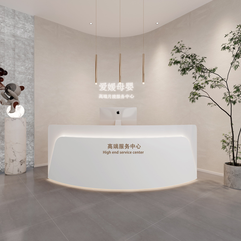 美容室半円弧レジアートダンススクールフロントデスク衣料品店塗装フロントデスク|undefined