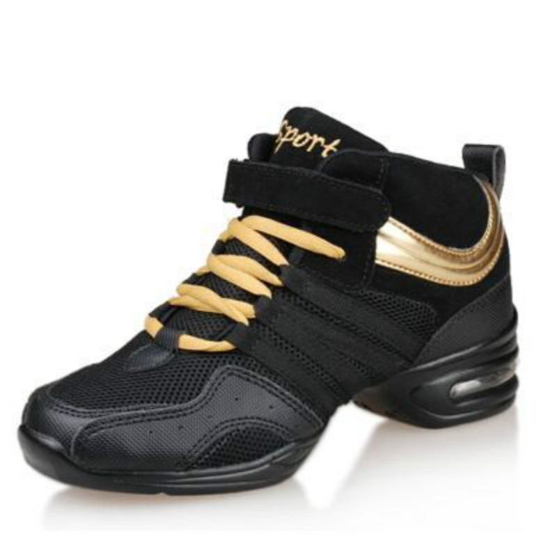 春秋季高帮跳舞鞋增高网面现代舞蹈鞋健身舞蹈鞋女广场舞鞋批发