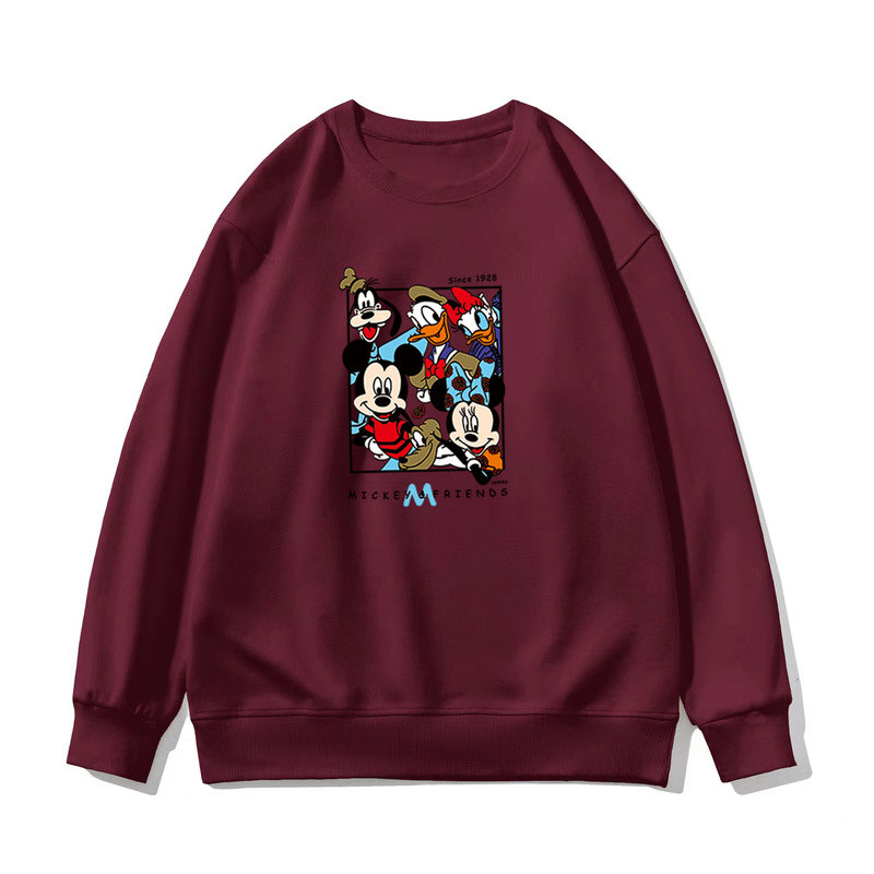 320g super soft bottom 14 Color 5 yards plus velvet anti-Pilling winter New Mickey cute casual versatile pullover sweater