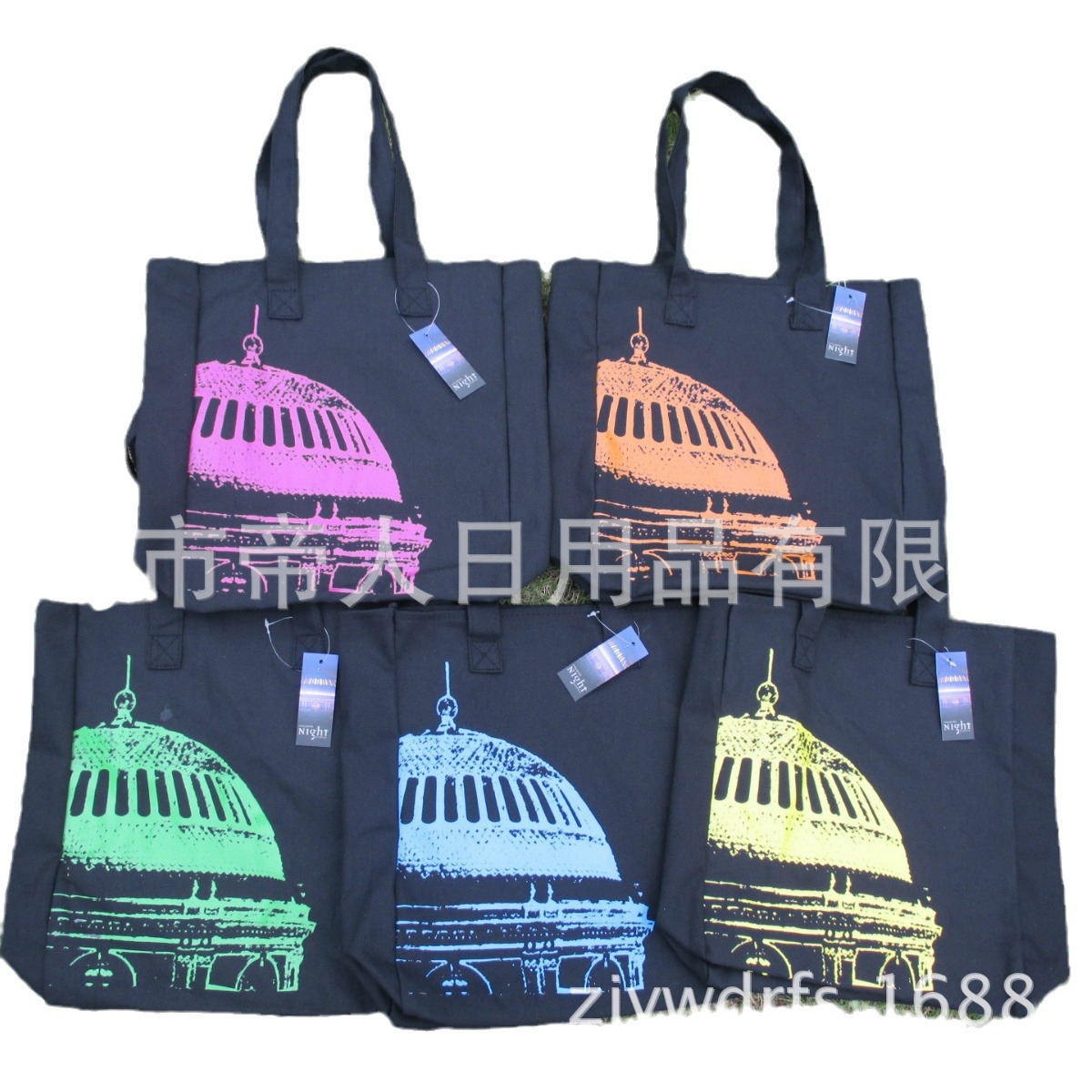 工厂定-制全棉彩印帆布袋棉布帆布手提袋购物袋单肩包加印logo