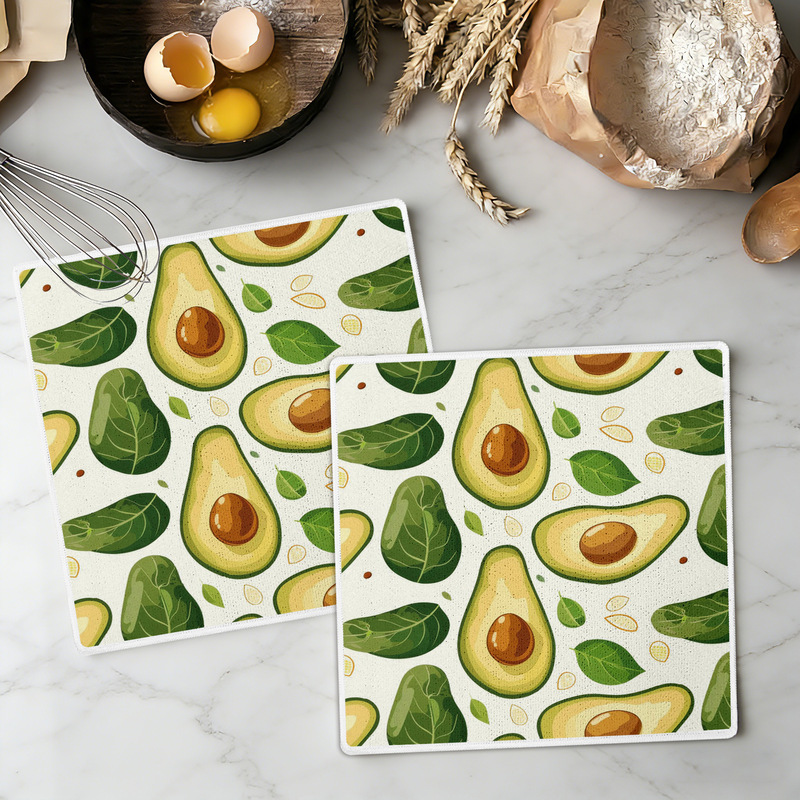 [30*30 Small Square Towel] Multifunctional Printed Square Towel, Printed Kitchen Towel, Custom Microfiber Dishwashing Cloth