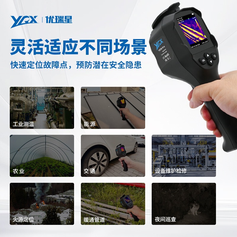 Yrx/Youruixing Infrared Thermal Imaging Camera Yxi96Pro Floor Heating Pipeline Fire Circuit Detection Handheld Thermal Imaging Camera