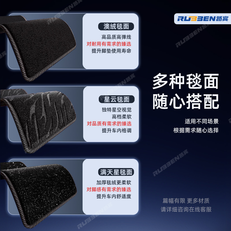 路宾适用于蔚来乐道L90汽车专用TPE包门槛脚垫内饰改装饰用品大全|undefined