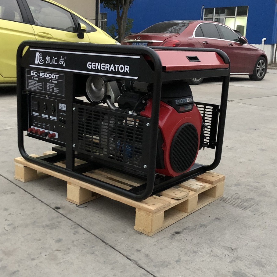 11KW凯汇成采用本田动力EC-14000T三相380V双缸汽油发电机组