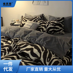 Internet Red Four-piece Bedding Bed Sheet Quilt Cover Student Quilt Bedspread Bed Sheet Dormitory Three-piece Set Li Muao