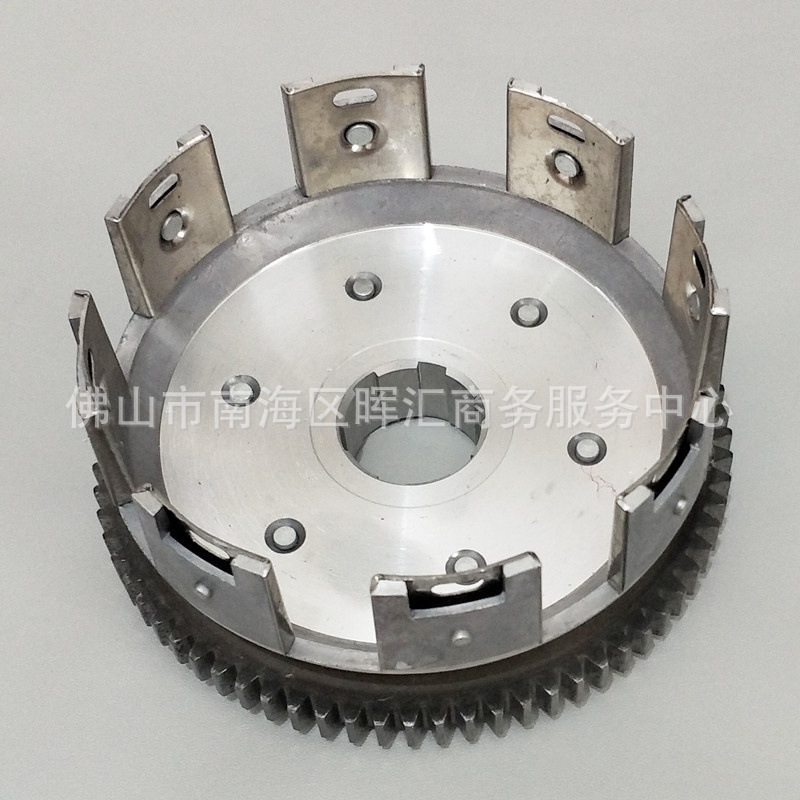 Fabricantes transfronterizos de accesorios de motocicleta embrague tambor CG125 embrague diente grande Ft150 Dm200 CB250ZS