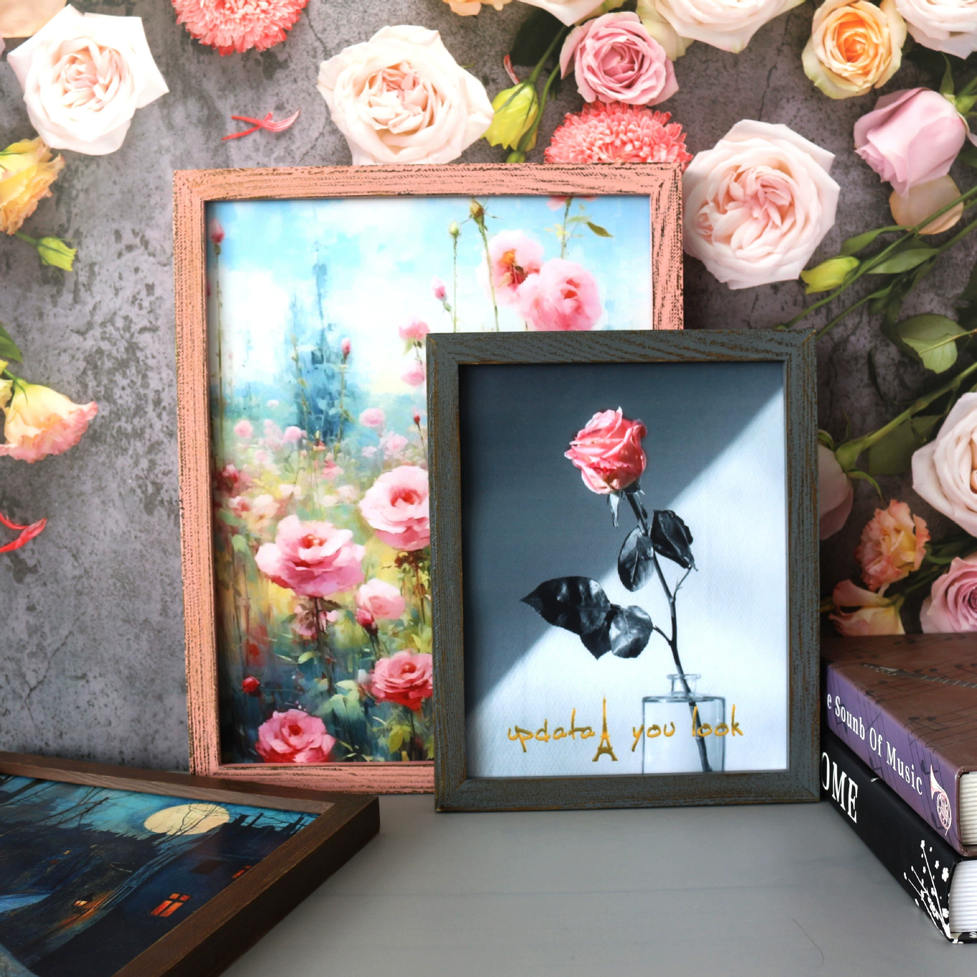 Скандинавская фоторамка из цельного дерева, ретро фоторамка, настольная настенная фоторамка, фоторамка, 6inch рамка, 12inch рабочий стол