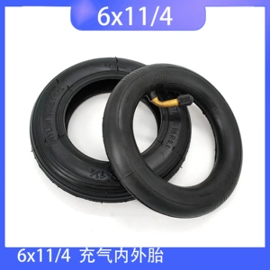 Factory Direct 6X11/4 8*11/4 tire 6-inch inner and outer tire electric folding scooter non-slip scooter wheel