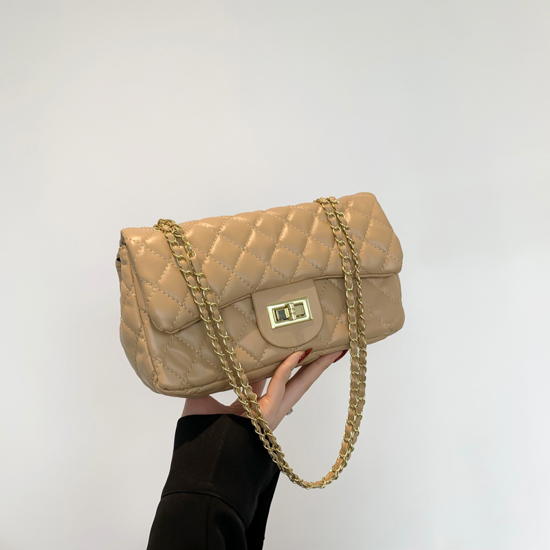 Lige moda coreana cadena de bloqueo bolso de brazo para mujeres 2024 primavera nuevo estilo versátil bolso de mochila pequeña
